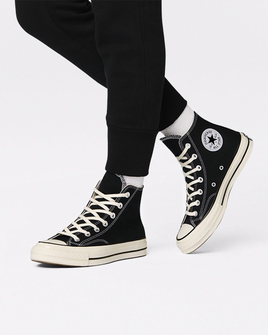 Tenisi Inalti Barbati Converse Chuck 70 Vintage Panza Negrii | RO LSYTR651